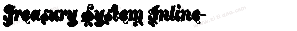 Treasury System Inline字体转换